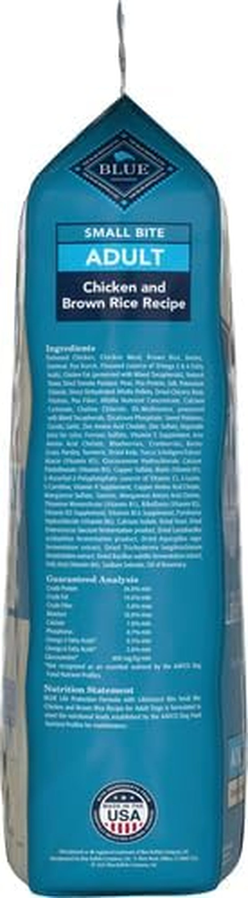 Life Protection Formula Adult Small Bite Dry Dog Food, Helps Build and Maintain Strong Muscles, Made with Natural Ingredients, Chicken & Brown Rice Recipe, 15-Lb. Bag