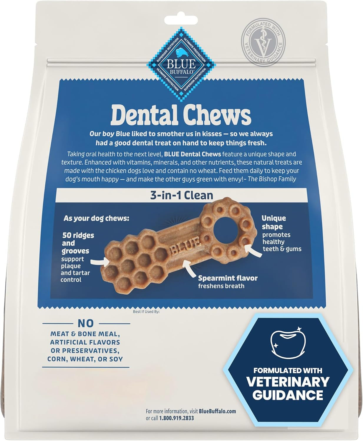 Dental Chews Small Natural Dog Treats, Chicken & Spearmint 11.3-Oz Bag (28 Count)