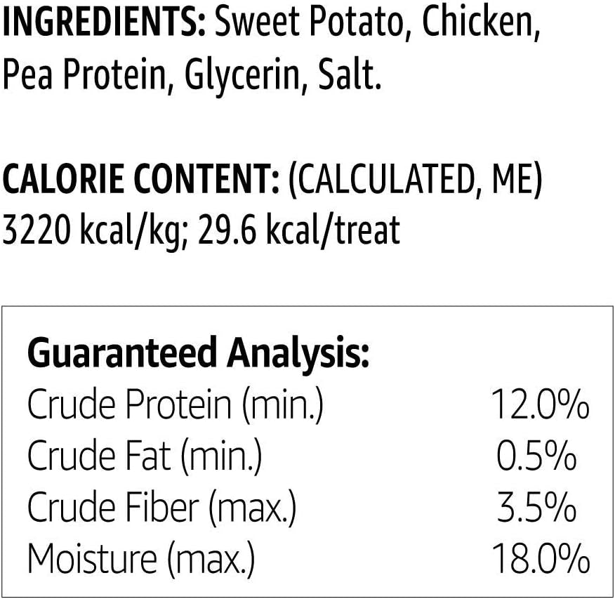 Amazon Brand -  Sweet Potato & Chicken Jerky Dog Treats, 2 Pounds