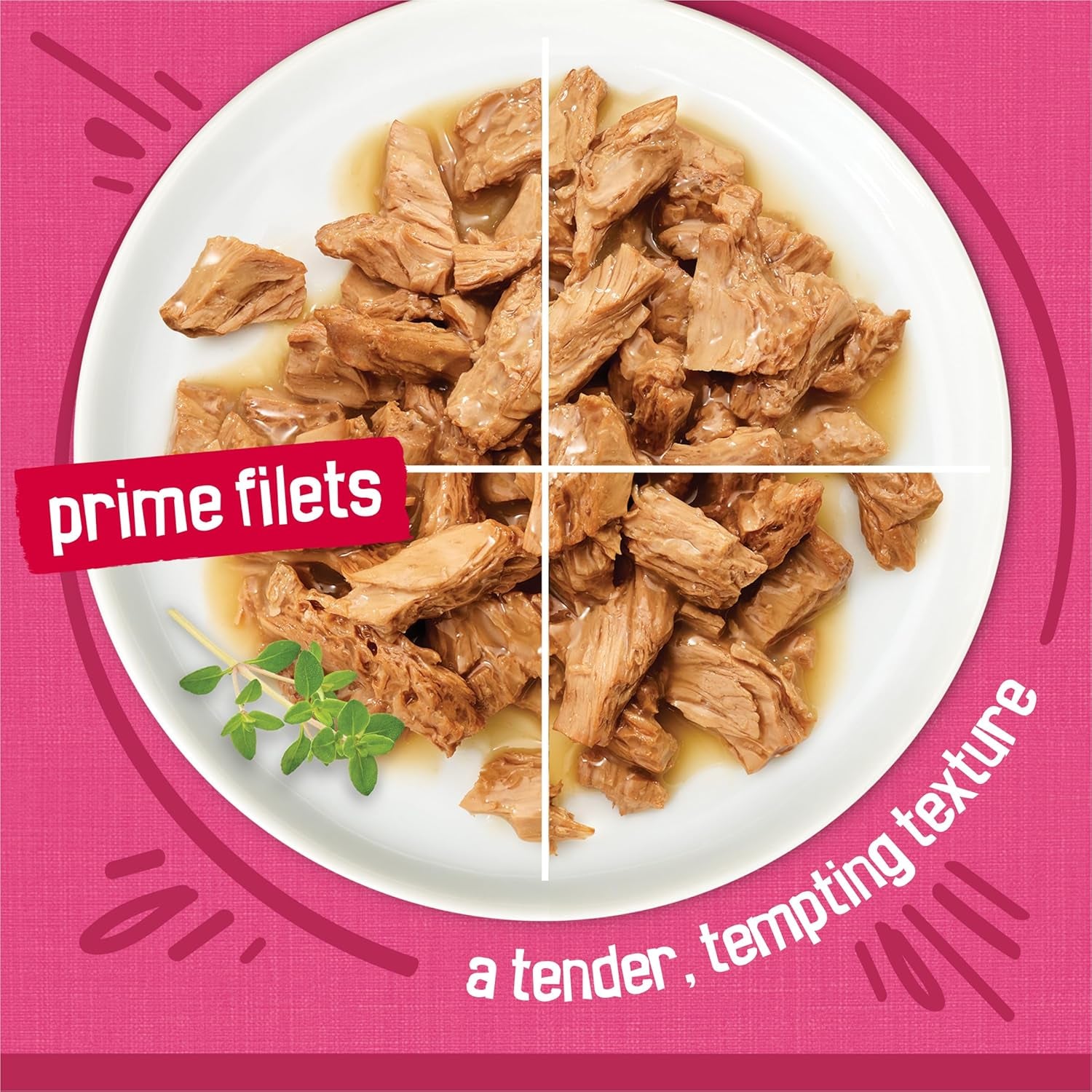 Purina  Gravy Wet Cat Food Variety Pack, Surfin’ and Turfin’ Prime Filets Favorites - 48 Ct. Can