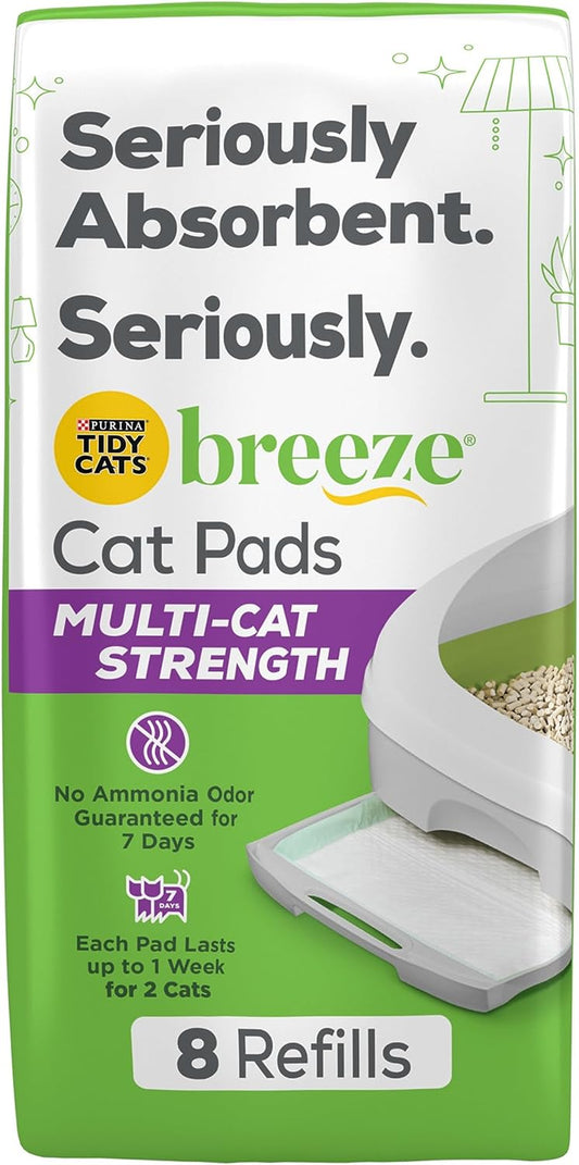 Purina  Cat Litter Breeze Pads Refill Pack Multi Cat Litter Pads - 8 Ct. Bag