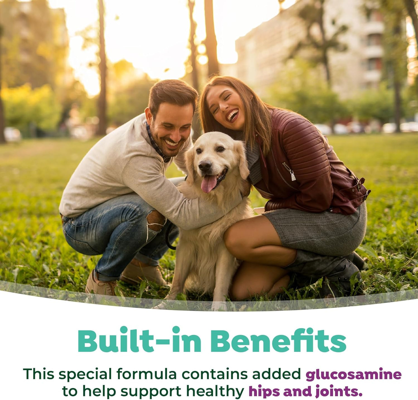 Fresh Breath Water Additive for Dogs with Glucosamine, Hip and Joint Support for Dogs, Breath Freshener & Teeth Cleaning Solution, 33.8Oz.