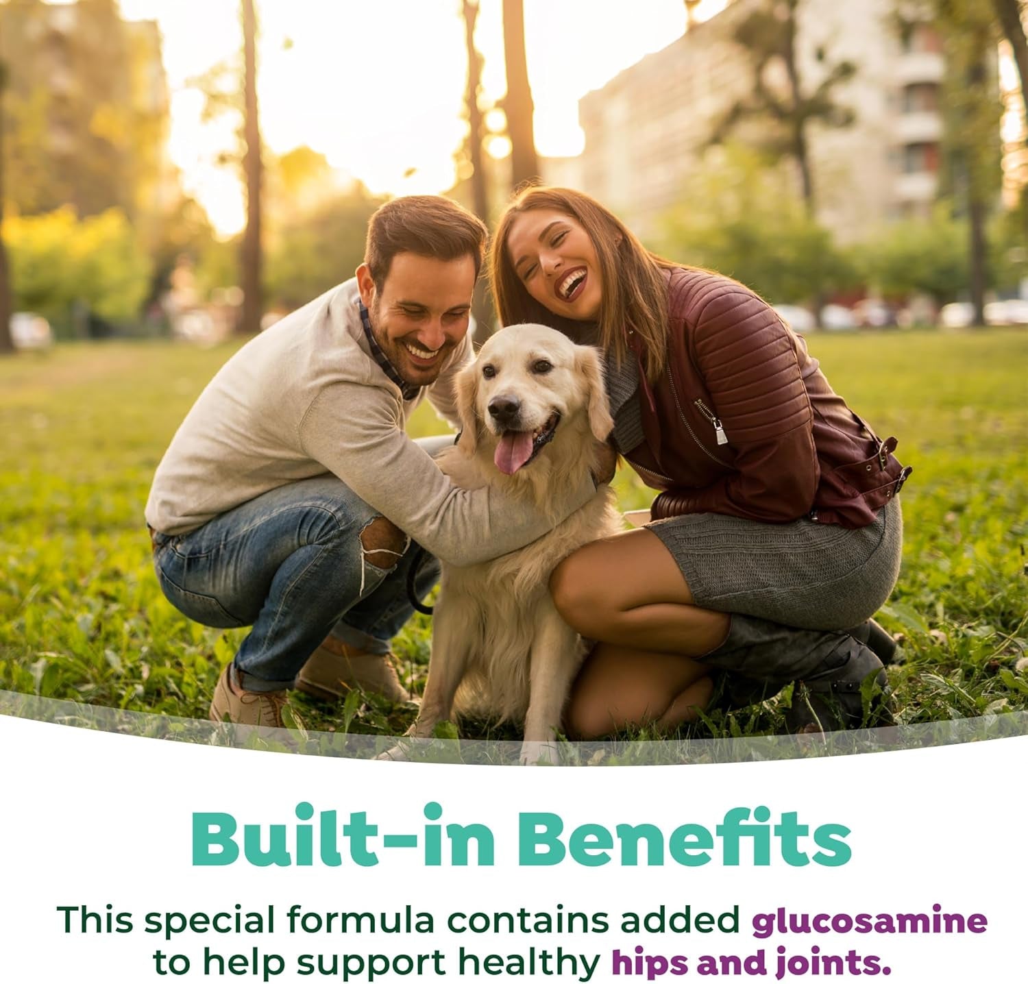 Fresh Breath Water Additive for Dogs with Glucosamine, Hip and Joint Support for Dogs, Breath Freshener & Teeth Cleaning Solution, 33.8Oz.