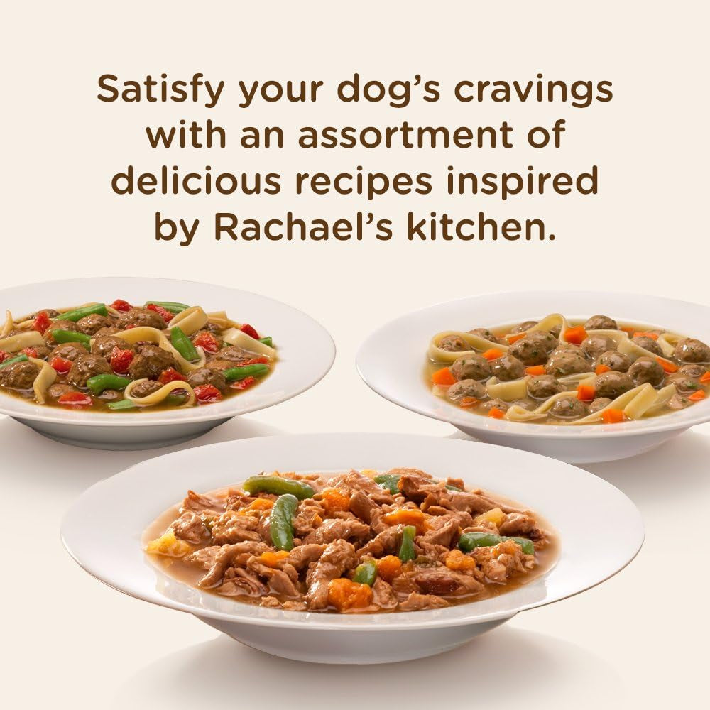 Rachael Ray Wet Dog Food Variety Pack Hearty Recipes, 6-8 Oz. Tubs, 2 Count