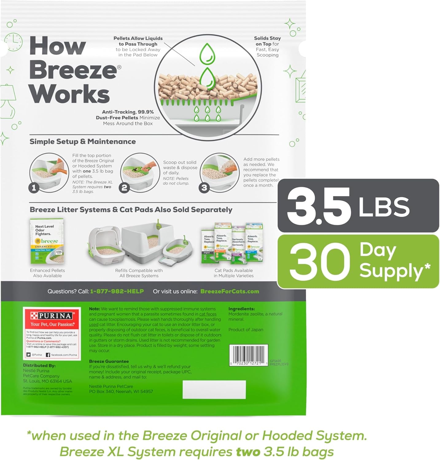 Tidy Cat Breeze Pellets, 3.5 Lb, 2 Packs, Limited Edition