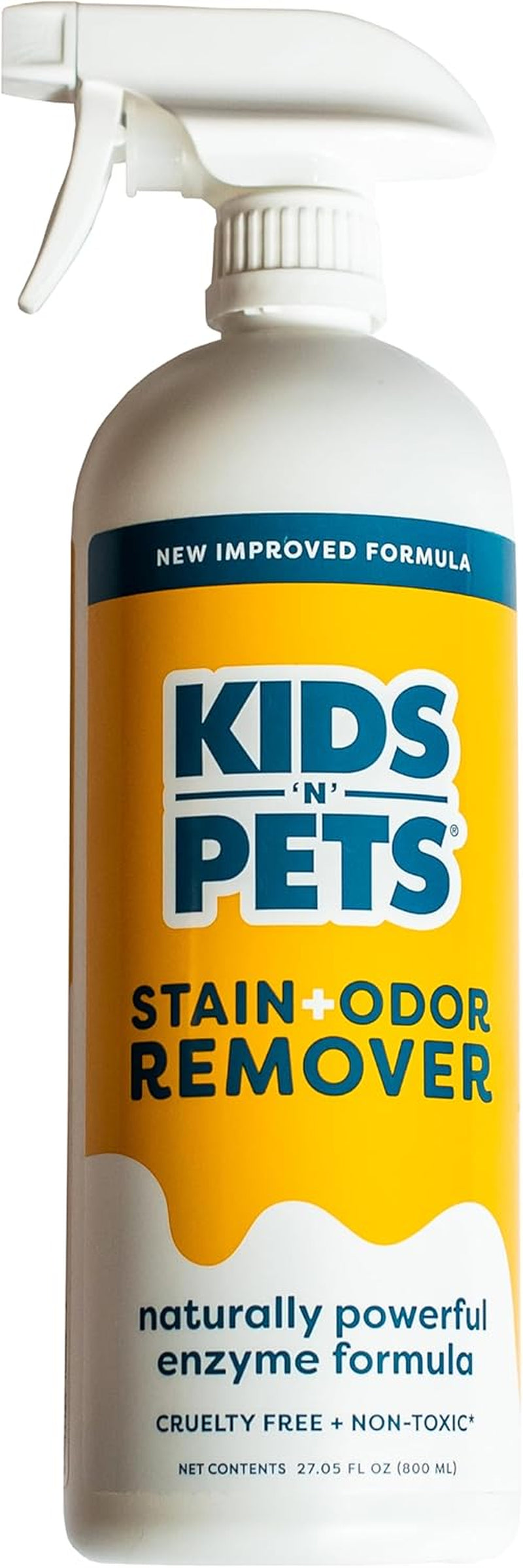 Instant All-Purpose Stain & Odor Remover Permanently Eliminates Dog Pee, Cat Urine, Other Smells, Spots from Home Carpet, Couch, Furniture, Mattress, Fabric. Non-Toxic, Child Safe - 27Oz