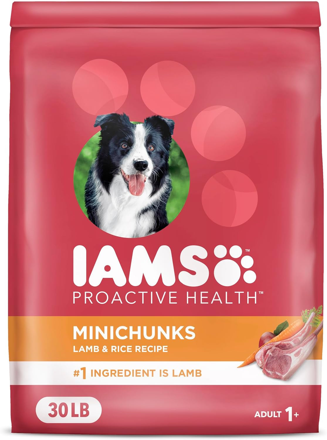 Proactive Health Minichunks Adult Dry Dog Food with Lamb & Rice, 30 Lb. Bag