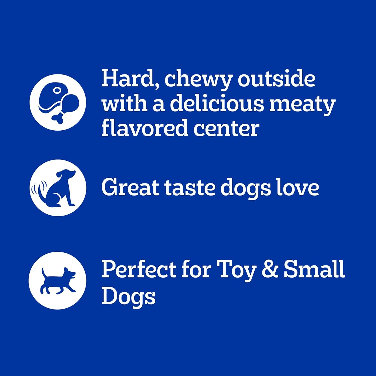Mini Jumbone Small Dog Treats, Beef Flavor, 21 Oz. Bag (35 Treats)