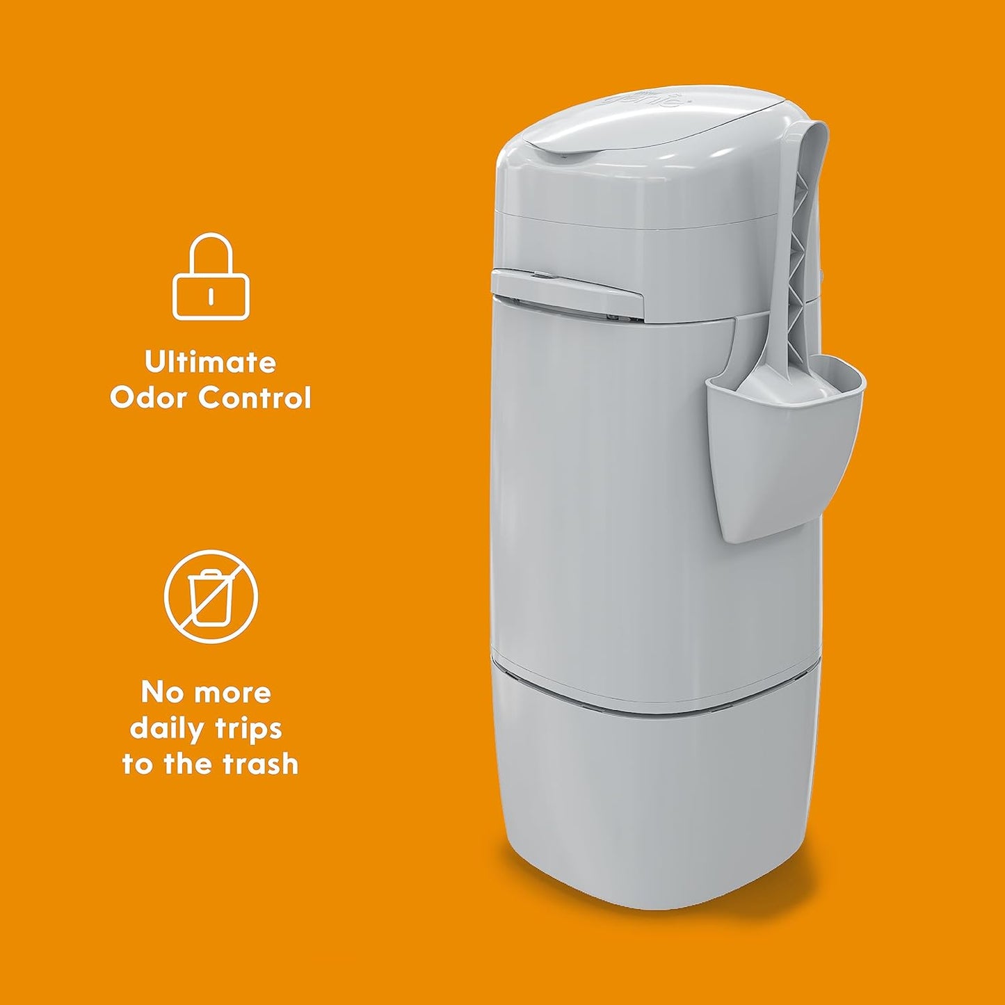 XL+ Pail | Cat Litter Waste Disposal System for Odor Control | Includes 1 Jumbo Refill Bag