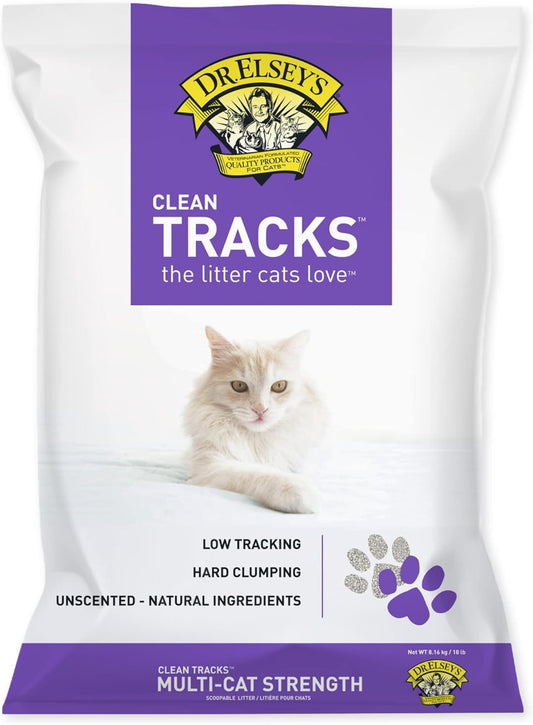 ® Clean Tracks® Clumping Clay Cat Litter 18Lb. Bag
