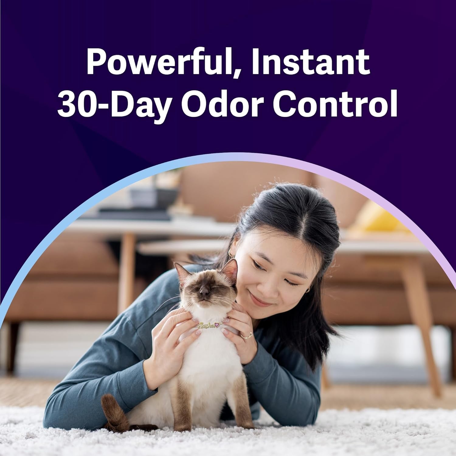 Micro Crystals Cat Litter - 99.9% Dust Free, Soft on Paws, Fragrance Free - 5 Lbs.