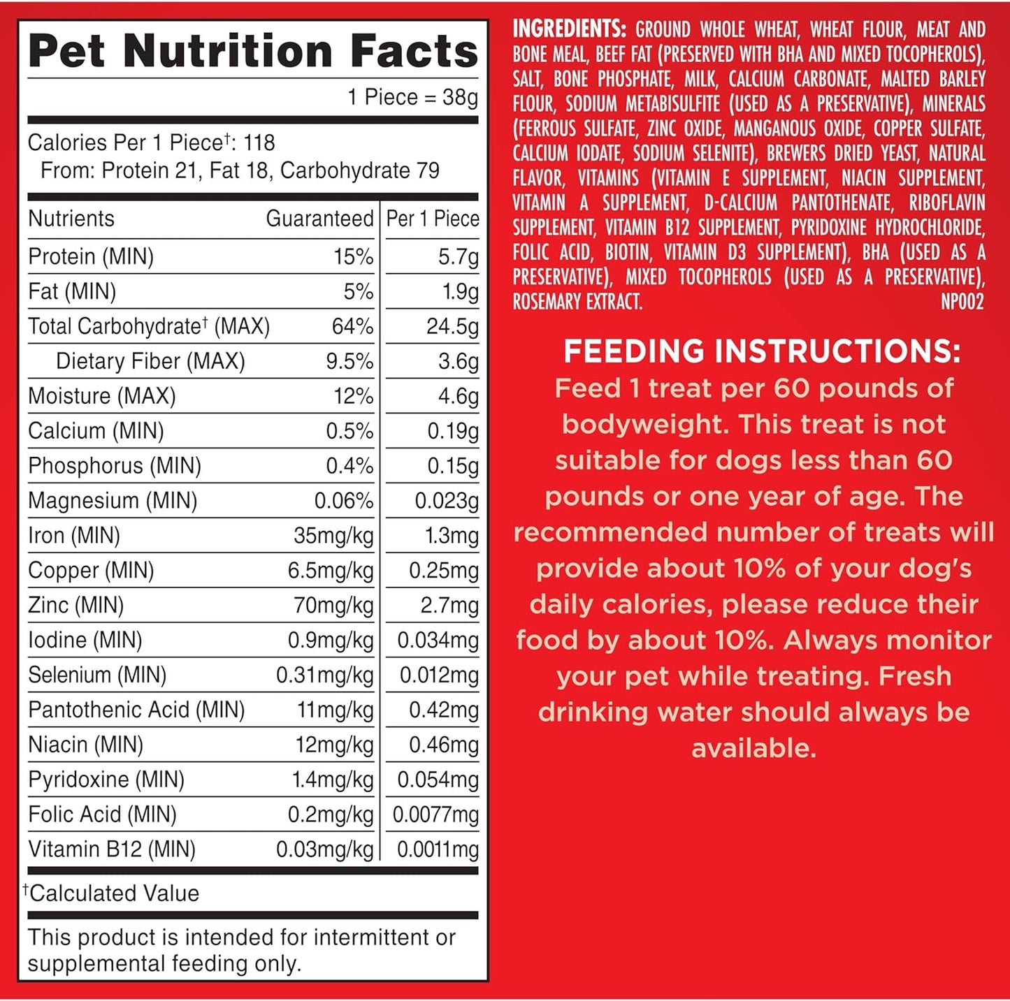 Original Dog Treats Biscuits for Large Dogs, 10 Pounds (Packaging May Vary)