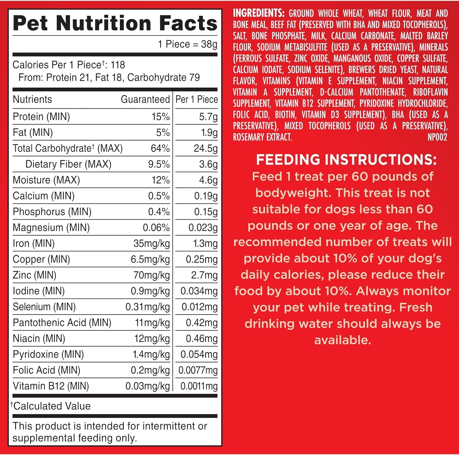 Original Dog Treats Biscuits for Large Dogs, 10 Pounds (Packaging May Vary)