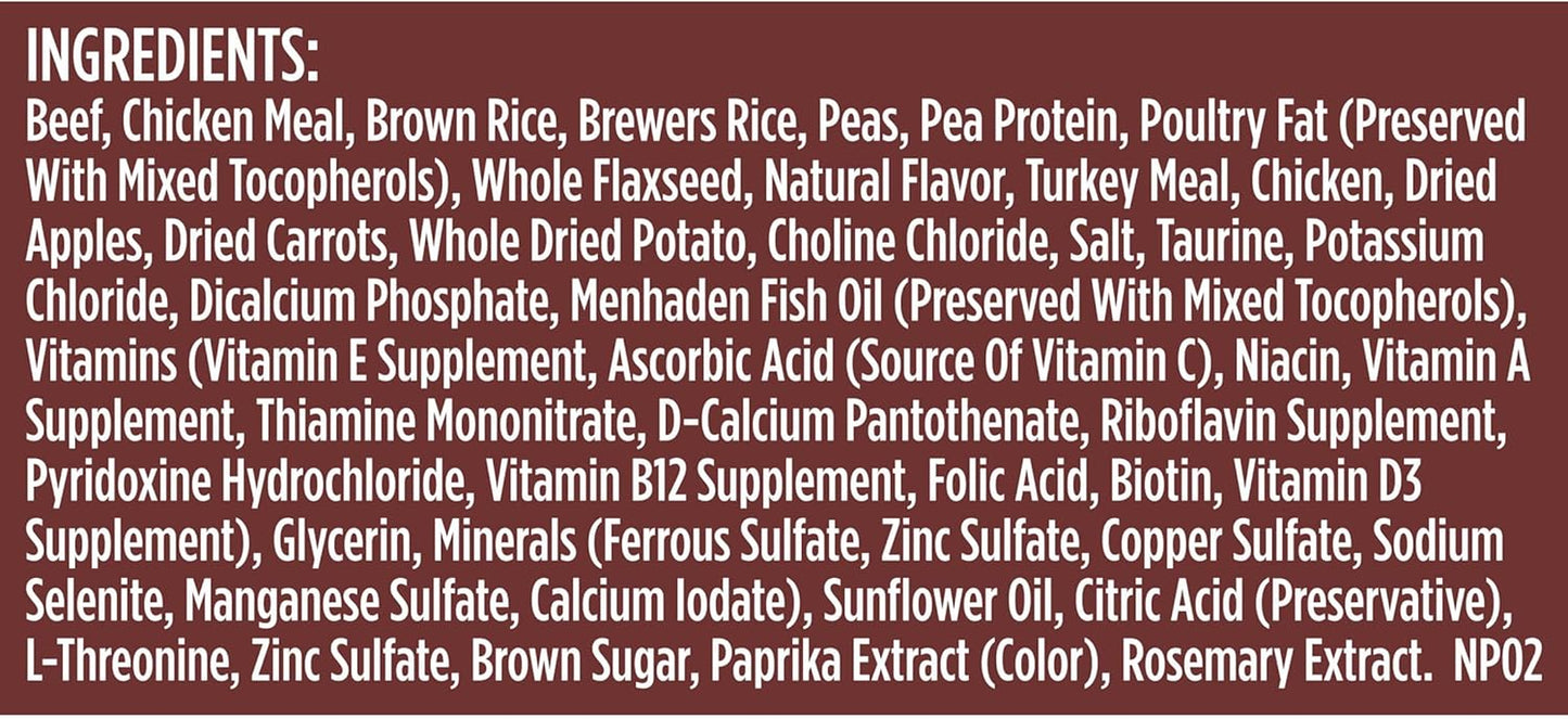 Rachael Ray Dish Dry Dog Food Beef & Brown Rice Recipe with Veggie & Fruit Blend, 23 Lb. Bag