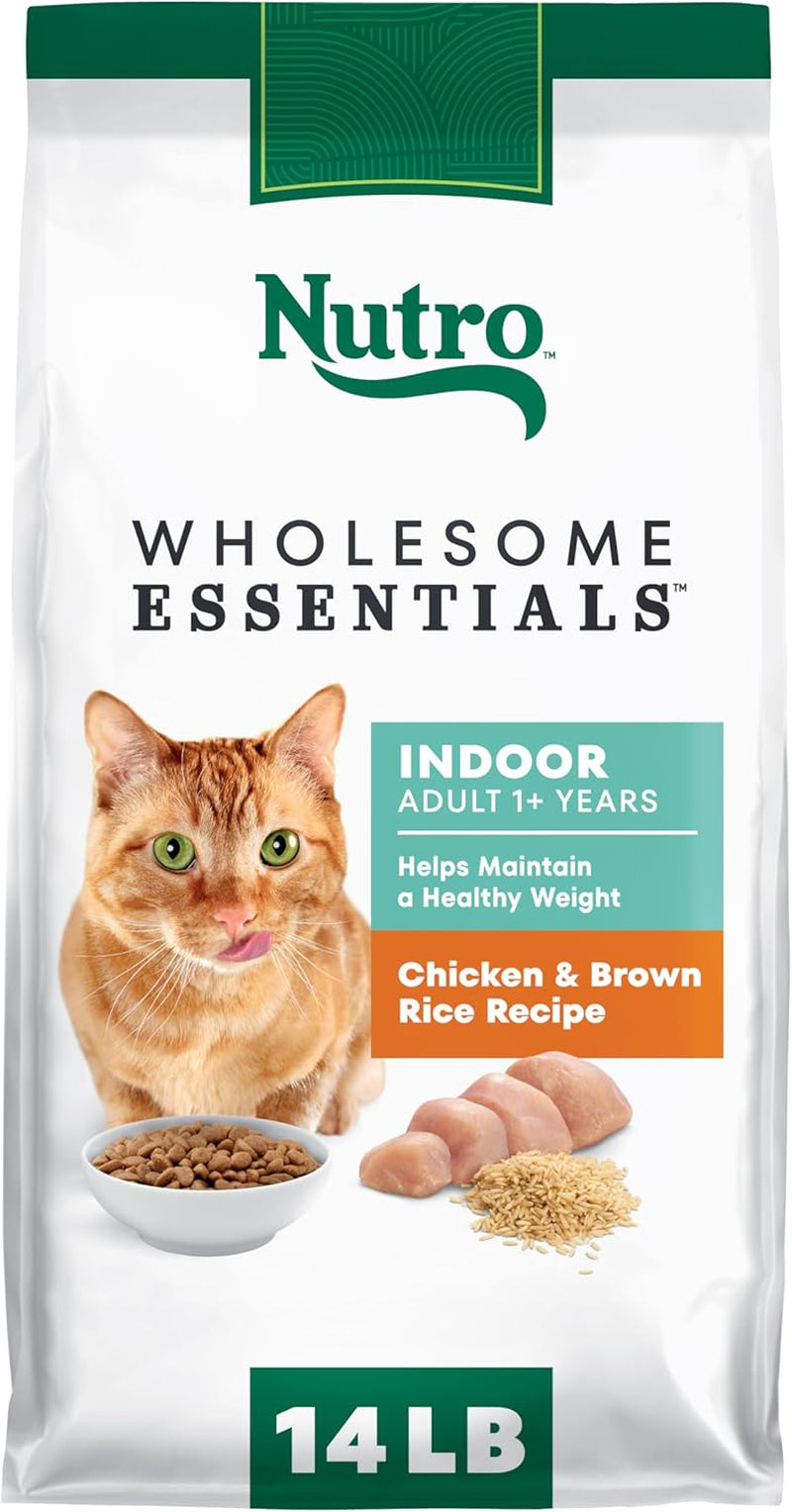 Wholesome Essentials Indoor Dry Cat Food, Chicken & Brown Rice Recipe, 14 Lb. Bag