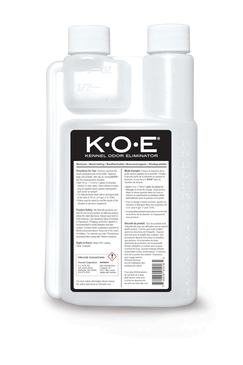 K.O.E. Apricot Odor Eliminator 16 Oz for Strong Odor for Cages, Runs & More – Home & Kennel W/Safe, Non-Enzymatic Formula