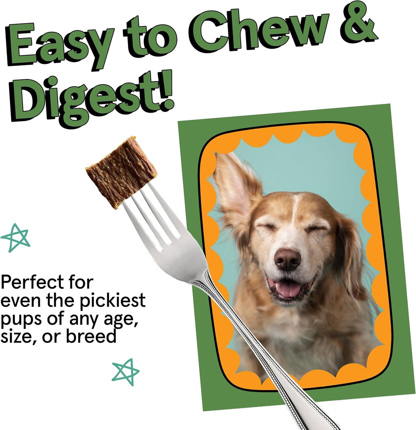 Real Meat Air Dried Dog Food W/Real Beef - 2Lb Bag of Usa-Crafted Grain-Free Real Meat Dog Food Sourced from Hormone-Free, Free-Range, Grass-Fed Beef - Digestible, All Natural, High Protein Beef