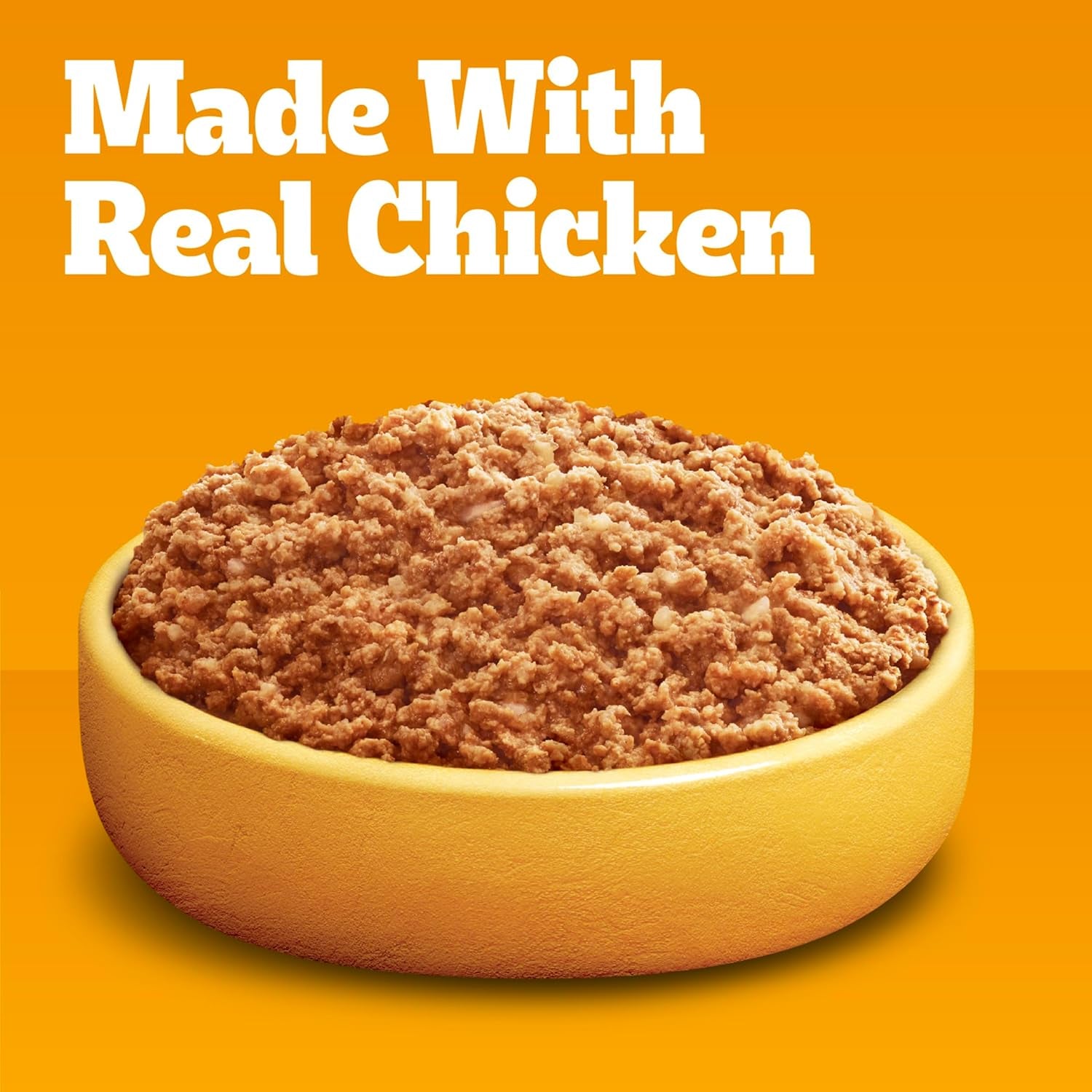 Chopped Ground Dinner Adult Canned Soft Wet Dog Food Chicken Flavor, 13.2 Oz. Cans (12 Count, Pack of 1)