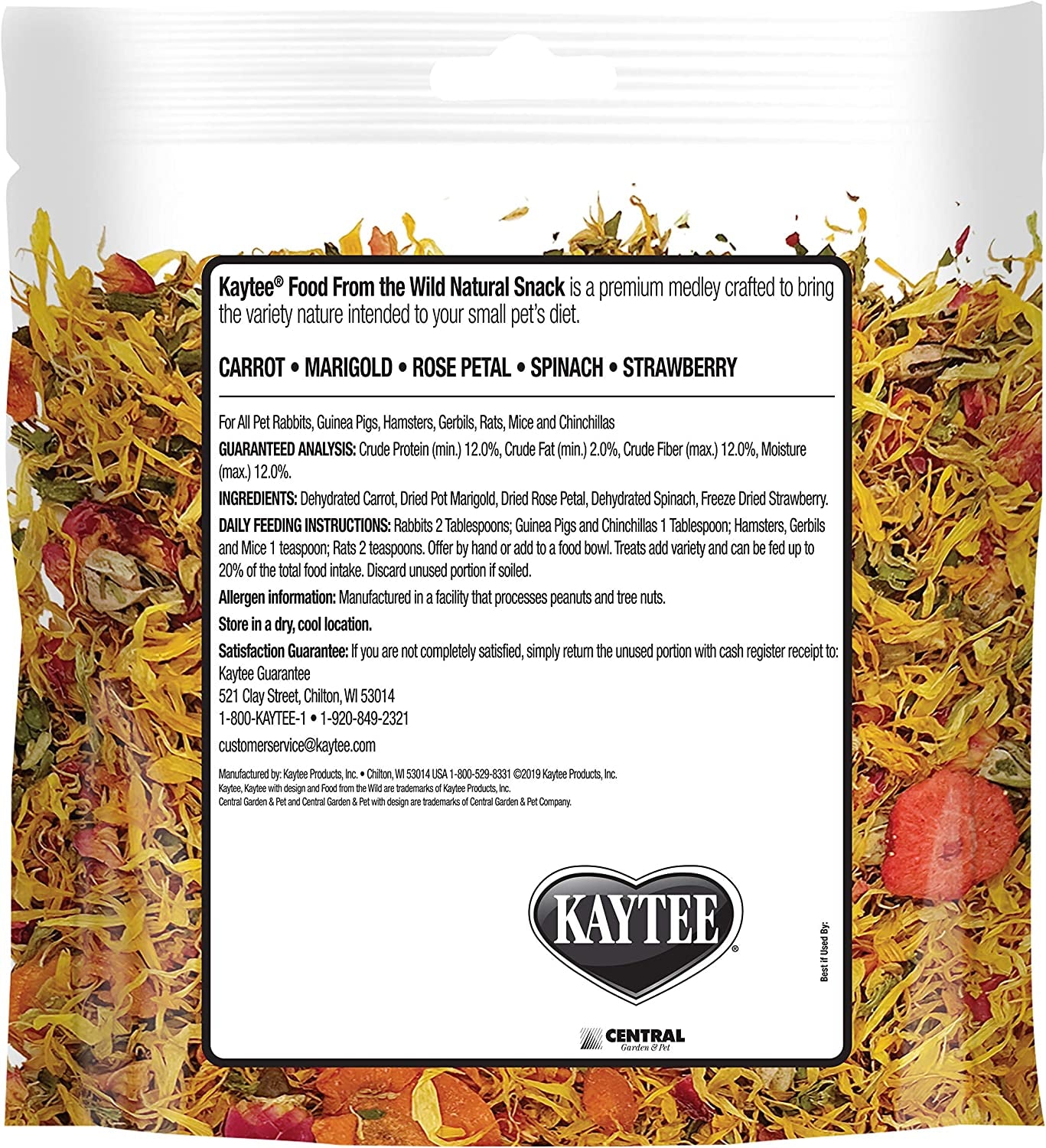 Food from the Wild Natural Snack for Pet Rabbits, Guinea Pigs and Other Small Animals, 1 Ounce