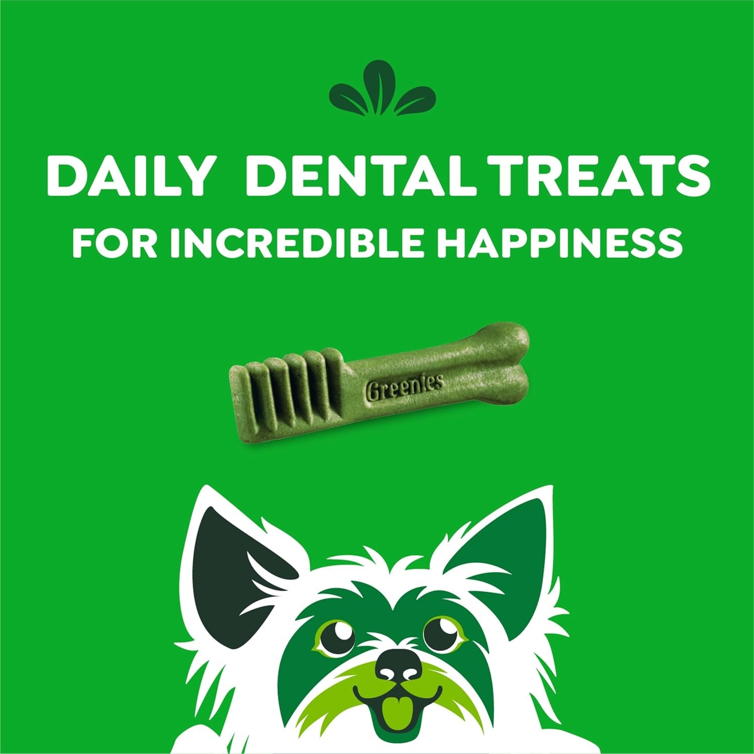 Original Teenie Dental Dog Treats, (4) 65 Ct Packs (260 Treats)