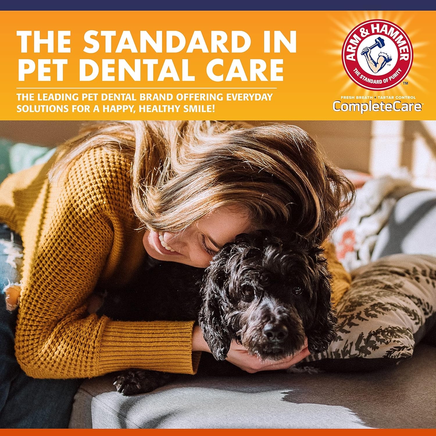 Complete Care Dog Dental Kit 2.5Oz Chicken Flavored Dog Toothpaste, Double Side Dog Toothbrush, Rubber Dog Finger Brus  Baking Soda Enhanced Formula