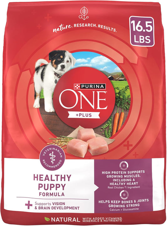 plus Healthy Puppy Formula High Protein Natural Dry Puppy Food with Added Vitamins, Minerals and Nutrients - 16.5 Lb. Bag
