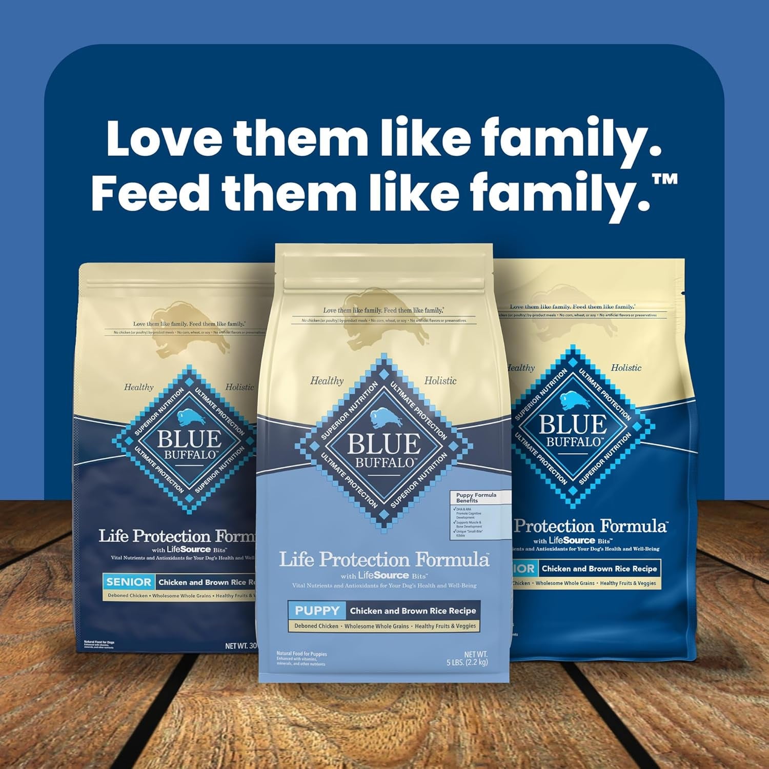 Life Protection Formula Puppy Dry Dog Food with DHA and ARA, Made with Natural Ingredients, Chicken & Brown Rice Recipe, 5-Lb Bag