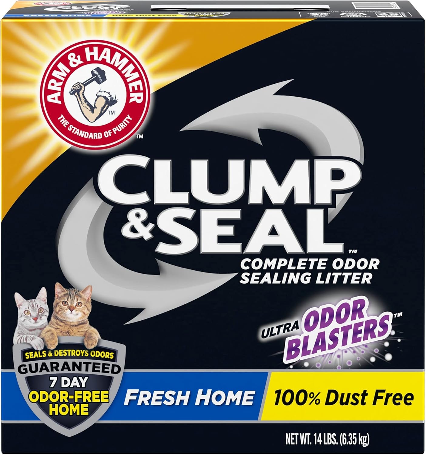 Clump & Seal Cat Litter, Fresh Scent 14Lb