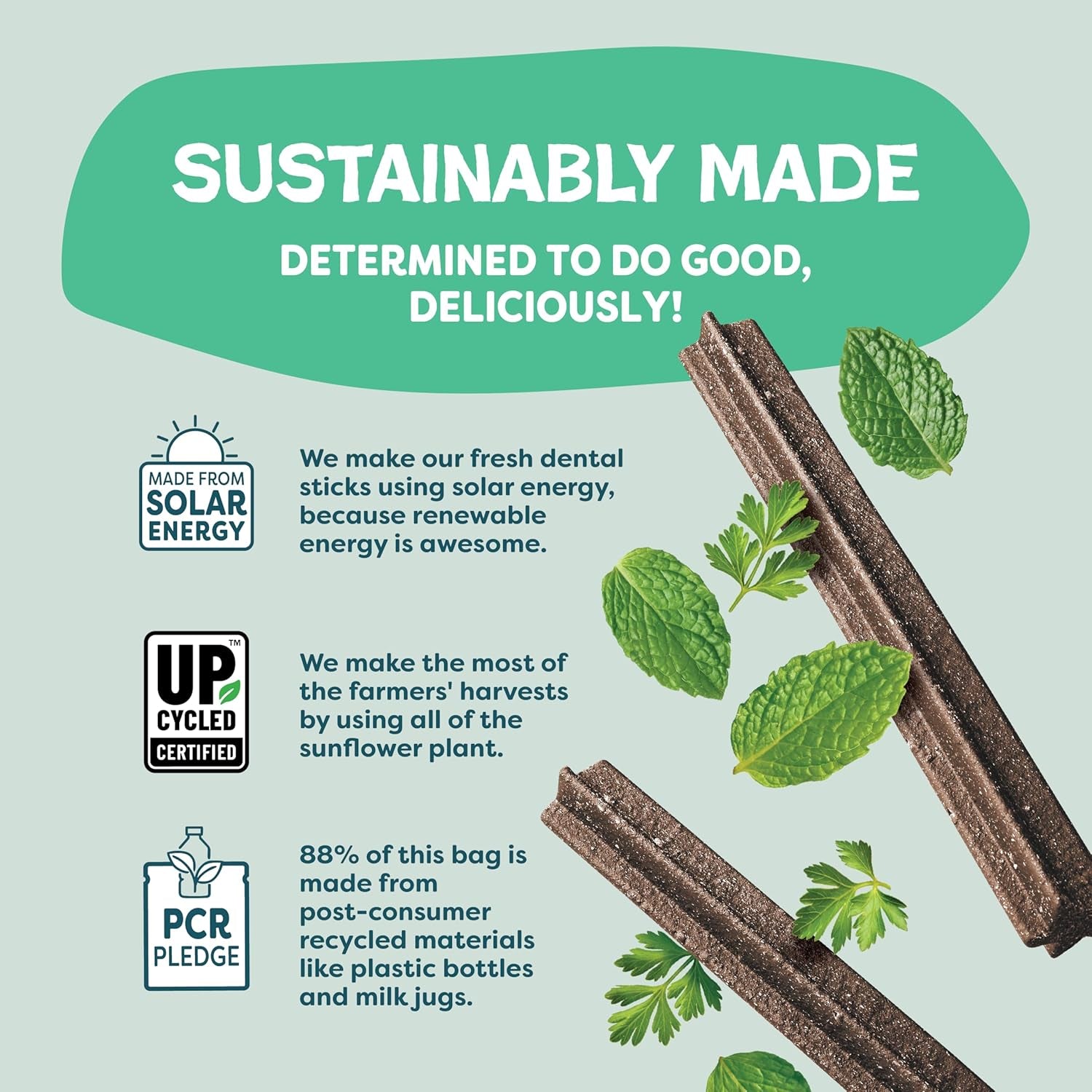 Dental Treats for Dogs, Variety (4-Pack) - Healthy Sticks for Teeth Cleaning & Fresh Breath - Dog Bones Dental Chews Free from Grain, Corn & Soy