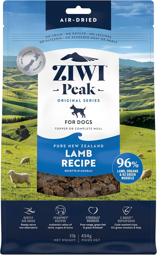 Peak Air-Dried Dog Food – Lamb - All Natural, High Protein, Grain Free, Limited Ingredient W/ Superfoods (16Oz)