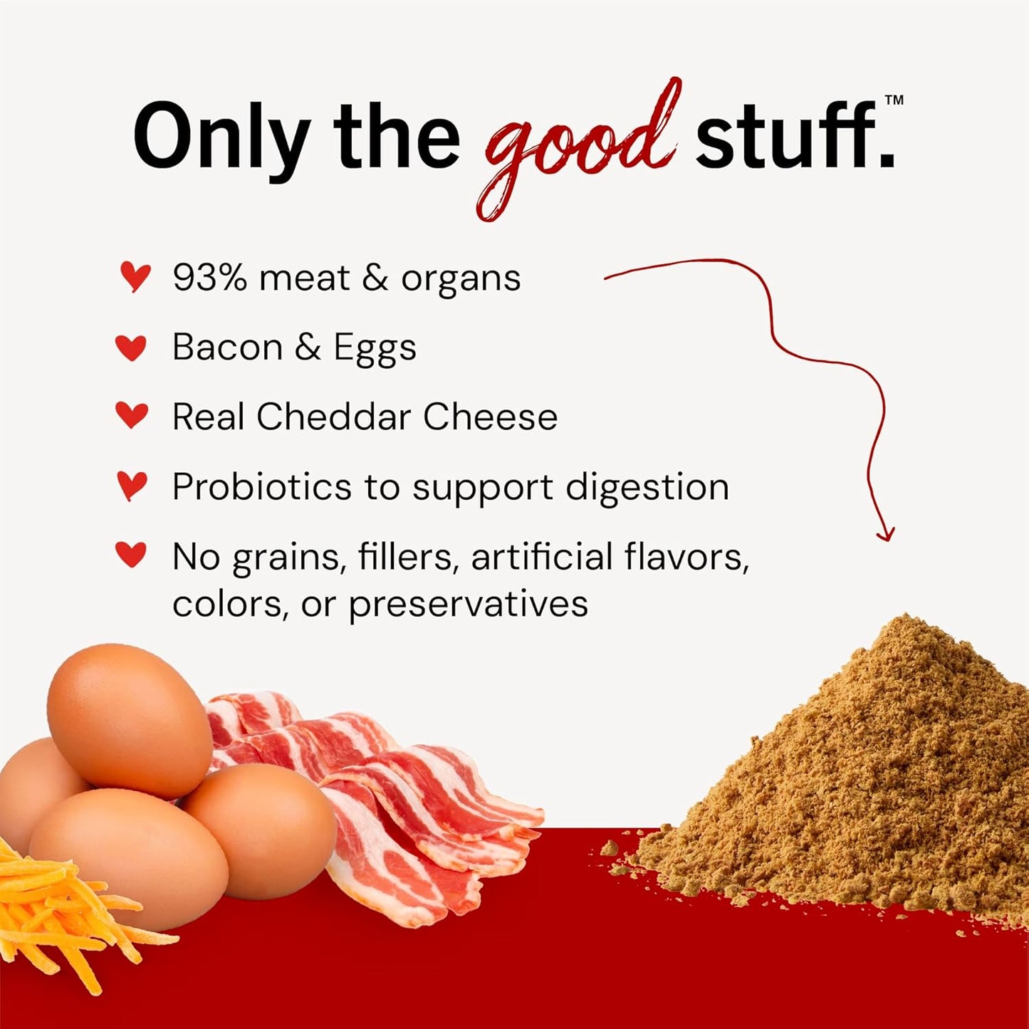 Marie'S Magical Breakfast Sprinkles Freeze-Dried Raw Bacon, Egg & Cheese Recipe Grain-Free Dog Food Topper, 7-Oz Bag