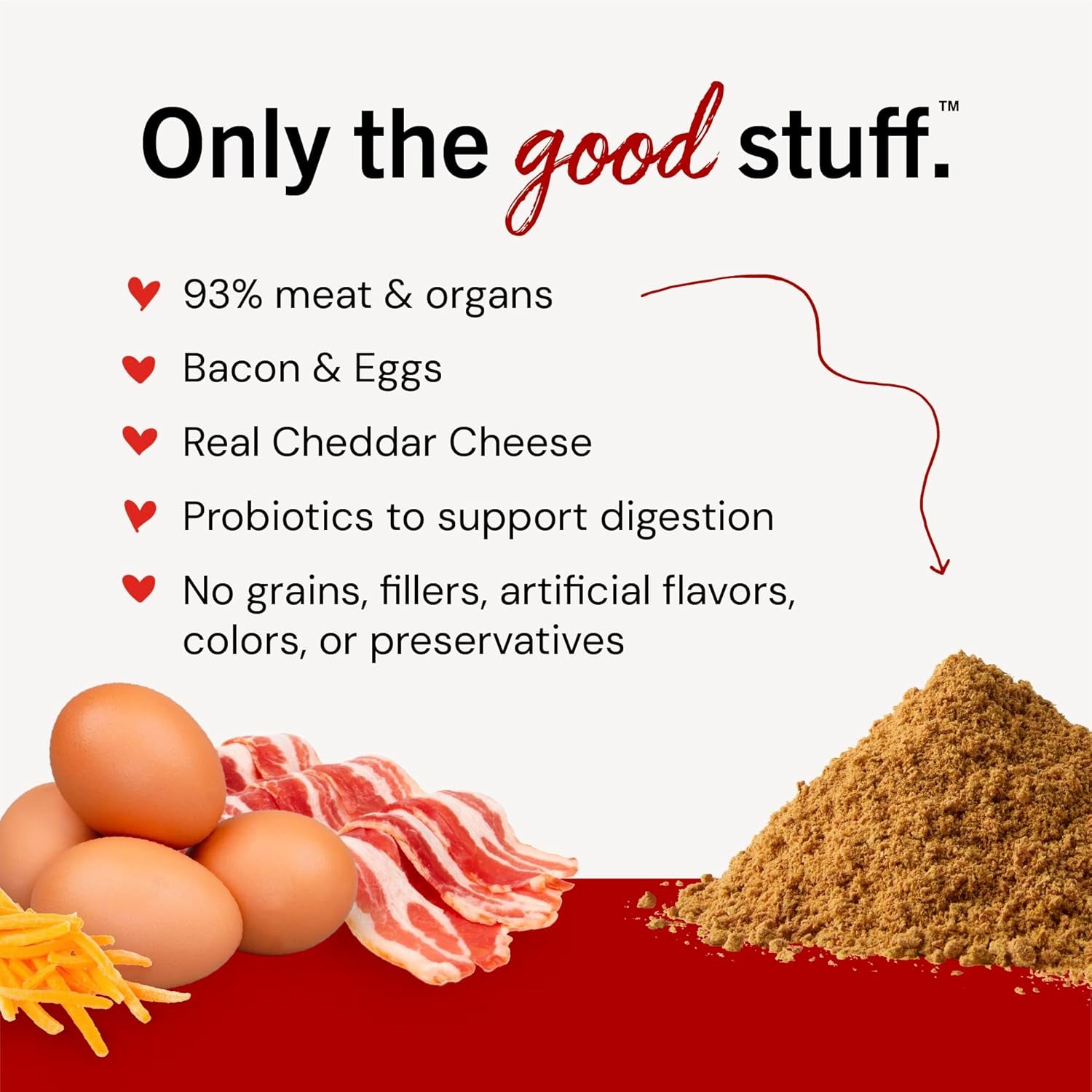 Marie'S Magical Breakfast Sprinkles Freeze-Dried Raw Bacon, Egg & Cheese Recipe Grain-Free Dog Food Topper, 7-Oz Bag