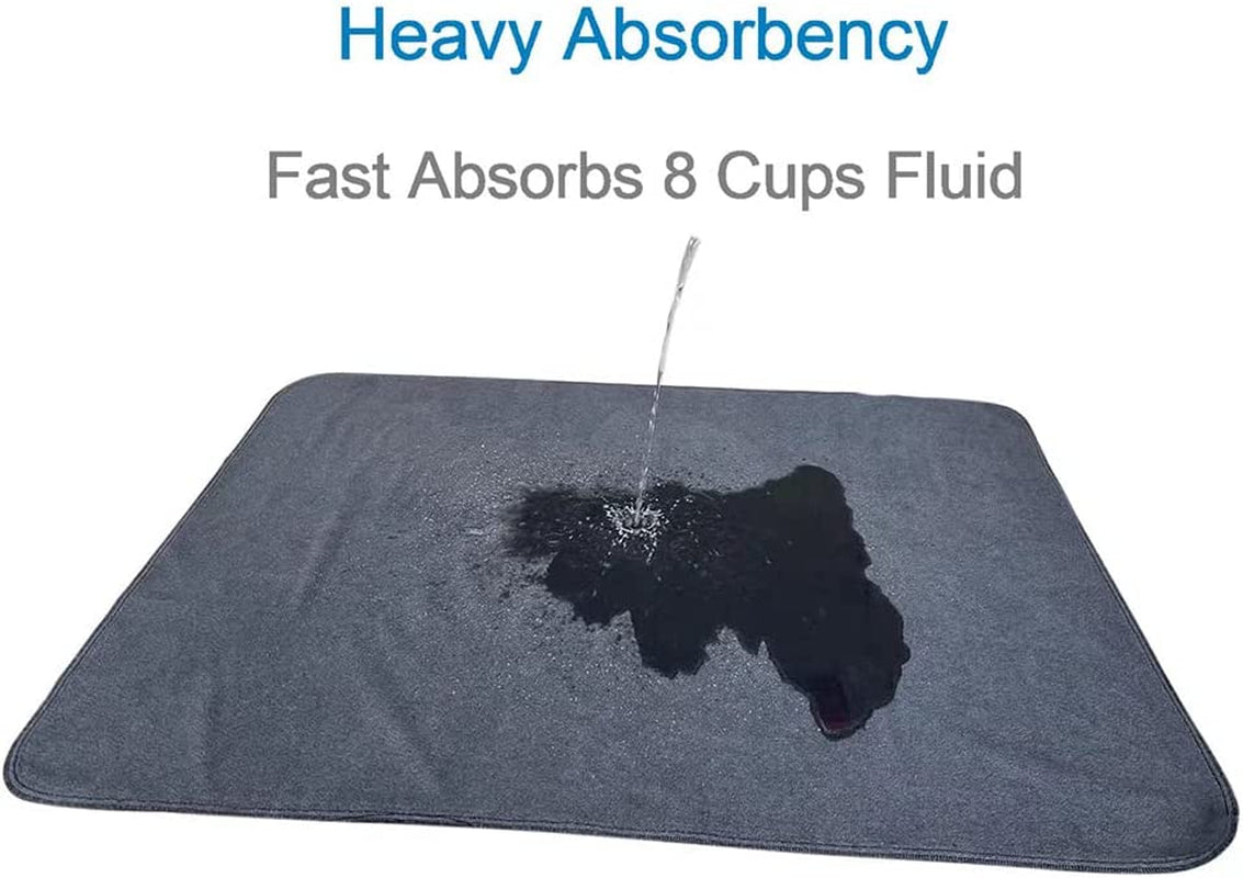 Non-Slip Dog Pads Extra Large 72" X 72", Washable Puppy Pads with Fast Absorbent, Reusable, Waterproof for Training, Whelping, Housebreaking, Incontinence, for Playpen