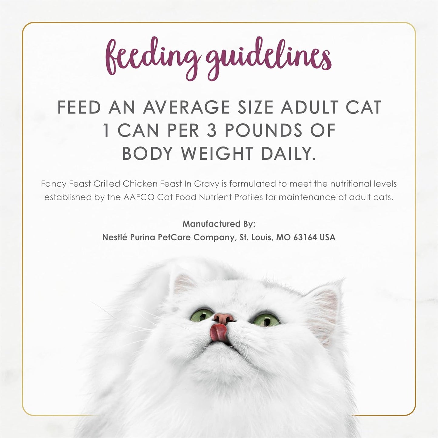 Purina  Grilled Wet Cat Food Chicken Feast in Wet Cat Food Gravy - (Pack of 24) 3 Oz. Cans