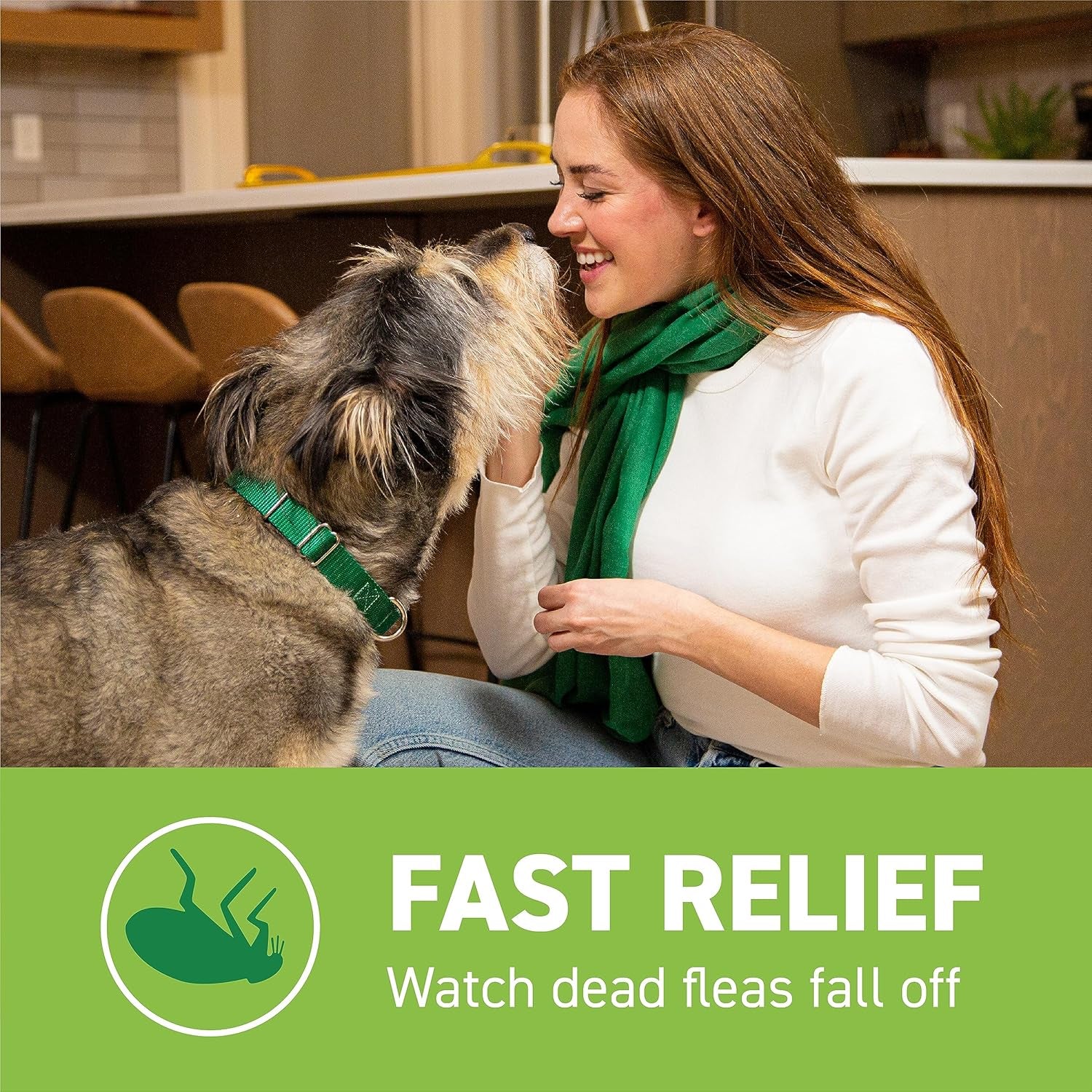 Oral Flea Treatment for Dogs, Fast Acting Tablets Start Killing Fleas in 30 Minutes, Medium & Large Dogs (Over 25 Lbs), 6 Doses