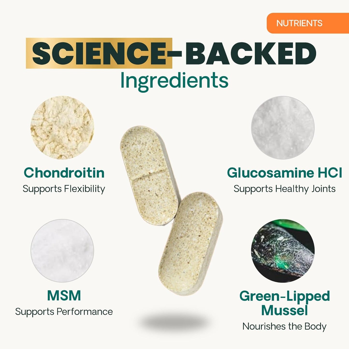 Extra Strength Healthy Hip & Joint Chewable Tablets, Glycoflex Glucosamine and Green-Lipped Mussel Joint Support Supplement for Dogs, Soothe Joint Discomfort, Chicken, 120 Count