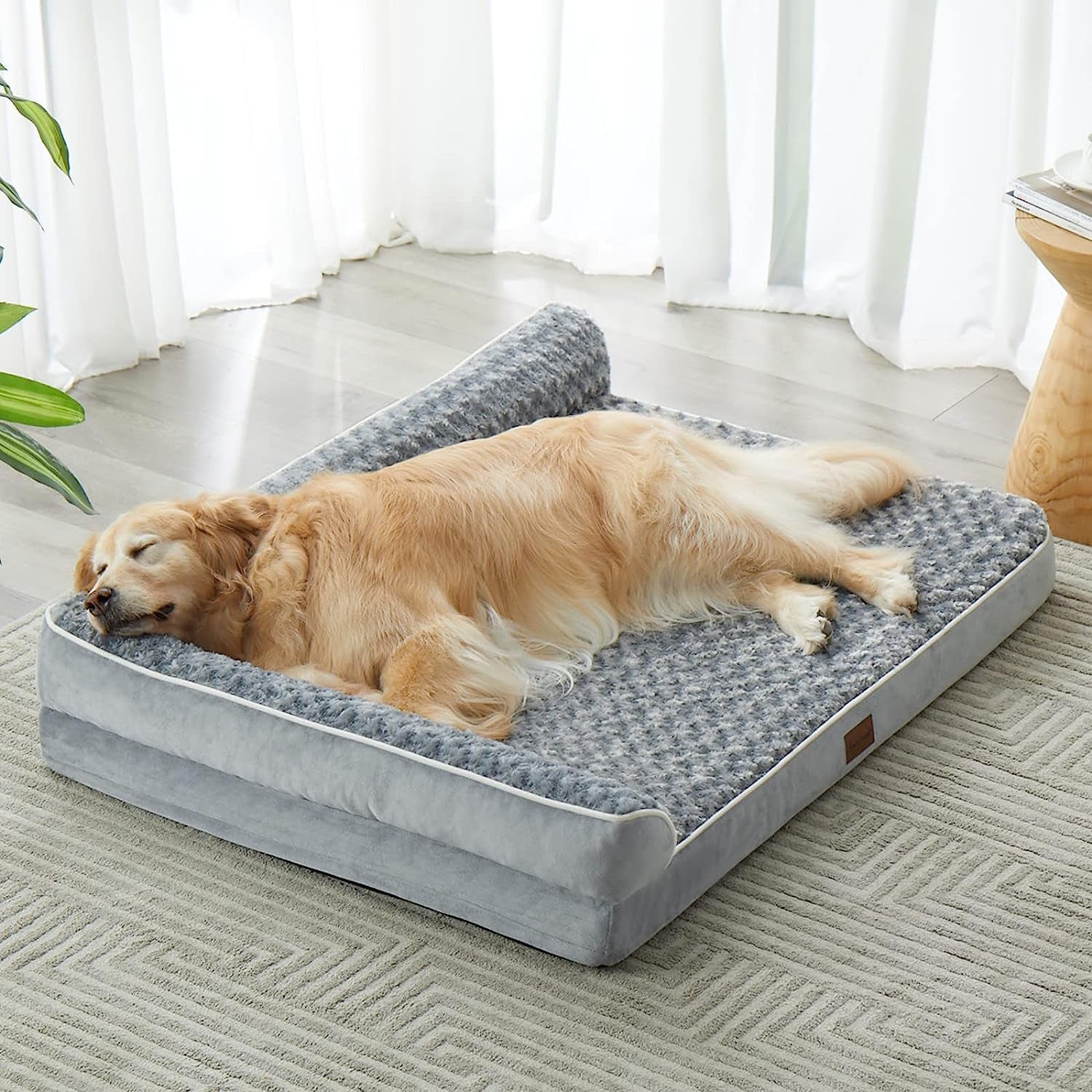 Orthopedic Dog Beds for Large Dogs-Waterproof Sofa Dog Bed with Removable Washable Cover, Big Pet Bed with Waterproof Lining and Nonskid Bottom,Pet Bed for Large Dogs