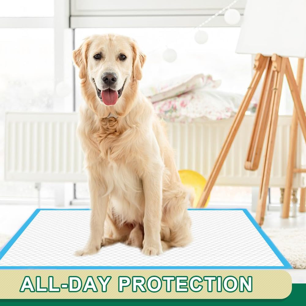 Puppy Pee Pads 22"X23"-100 Count | Dog Pee Training Pads Super Absorbent & Leak-Proof | Disposable Pet Piddle and Potty Pads for Puppies | Dogs | Doggie| Cats | Rabbits