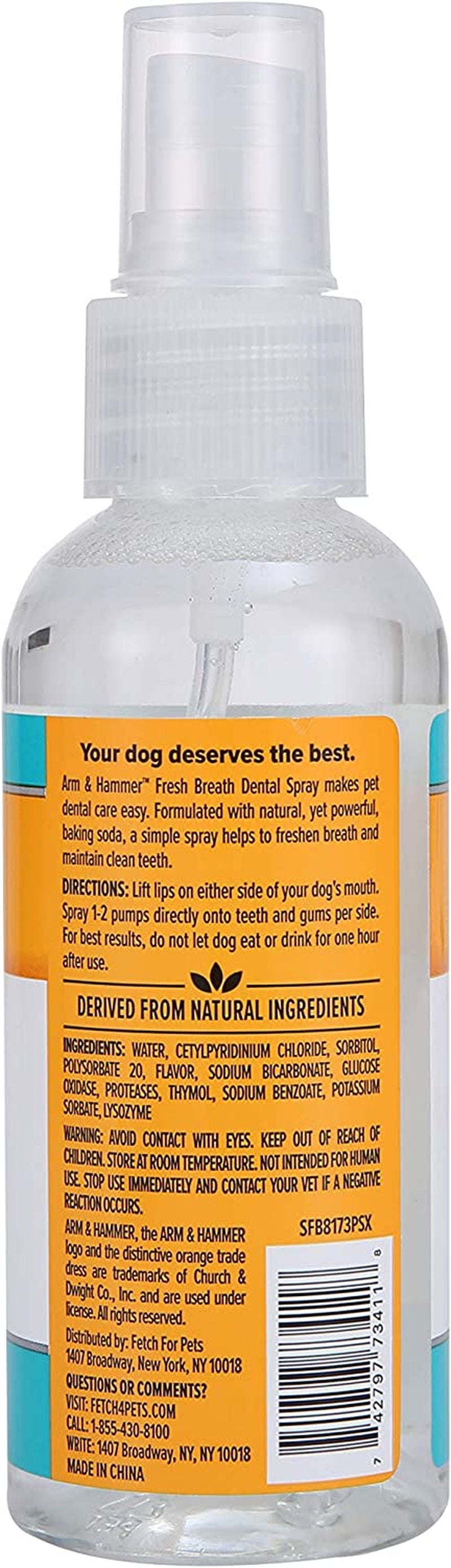 for Pets Dog Oral Care Spray - Fresh Breath & Teeth Cleaning Spray - Pet Breath Freshener - Reduce Plaque & Tartar Buildup - Healthy Mouth Hygiene Solution for Dogs - Mint Flavor, 4 Oz