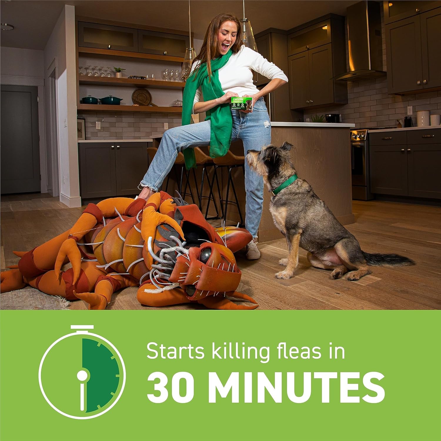 Oral Flea Treatment for Dogs, Fast Acting Tablets Start Killing Fleas in 30 Minutes, Medium & Large Dogs (Over 25 Lbs), 6 Doses