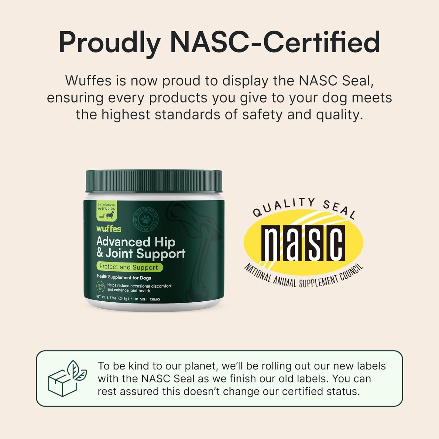 Chewable Dog Hip & Joint Supplement - Glucosamine & Chondroitin Chews - Dog Joint Supplements & Vitamins - Extended Joint Care (Large Breed (Over 65 Lbs), 60 Chews (Pack of 2))