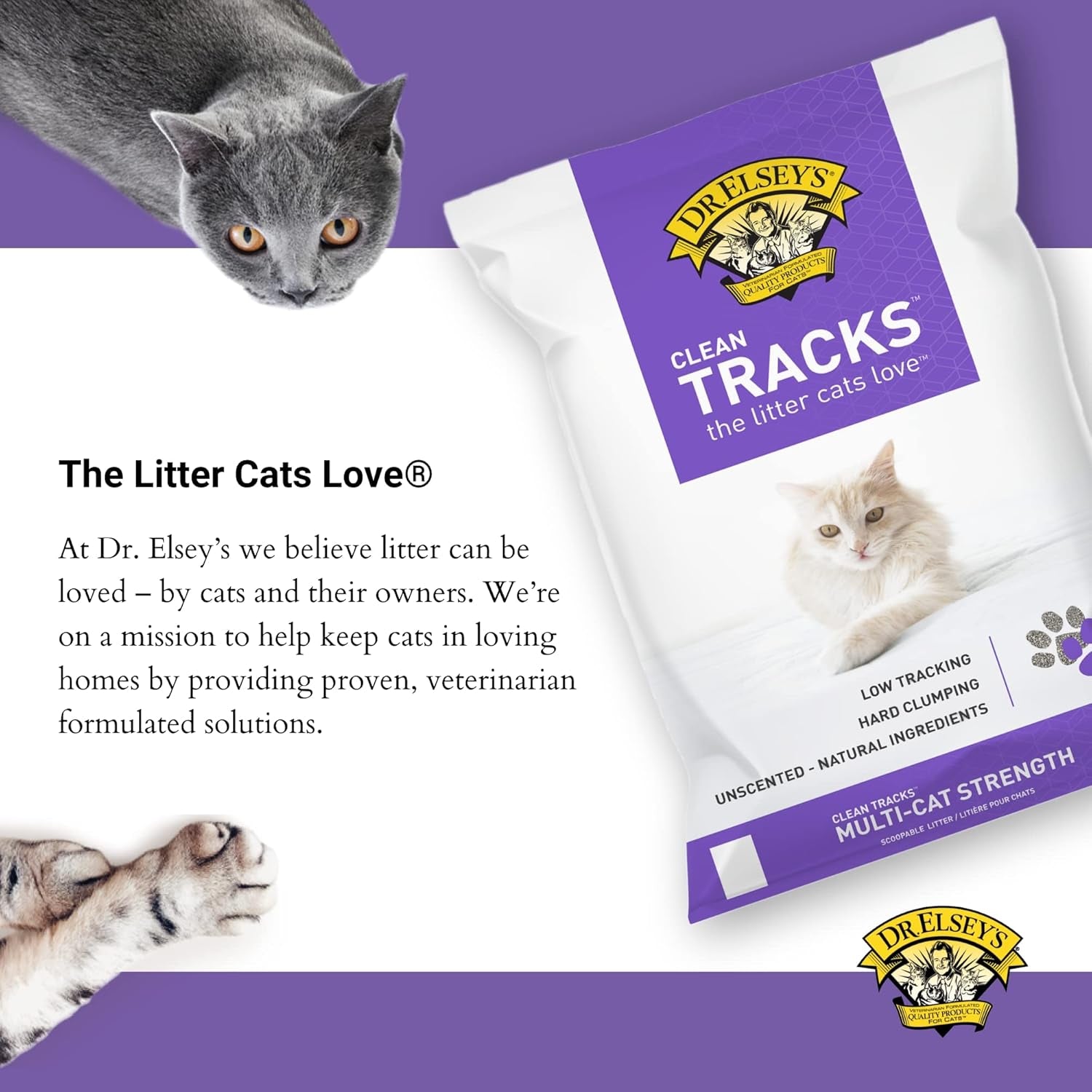 ® Clean Tracks Clumping Clay Cat Litter 40 Lb. Bag