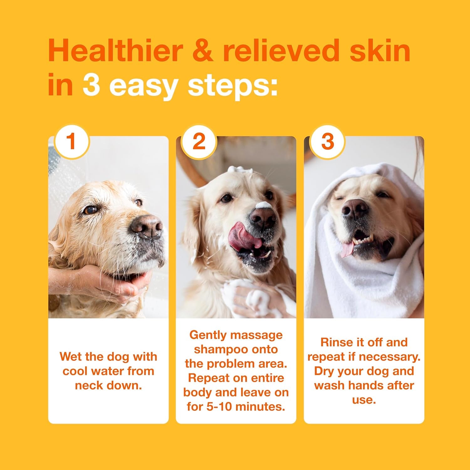 S3 Pyo Shampoo, Contains 3% Chlorhexidine & 0.5% Ophytrium, Antiseptic & Hydrating, for Bacterial or Yeast Skin Infections, for Dogs and Cats, 16.9 Fl. Oz. (500Ml)