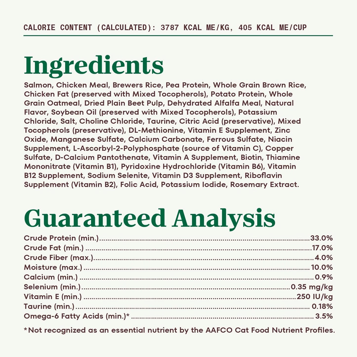 Wholesome Essentials Adult Dry Cat Food, Salmon & Brown Rice Recipe, 14 Lb. Bag