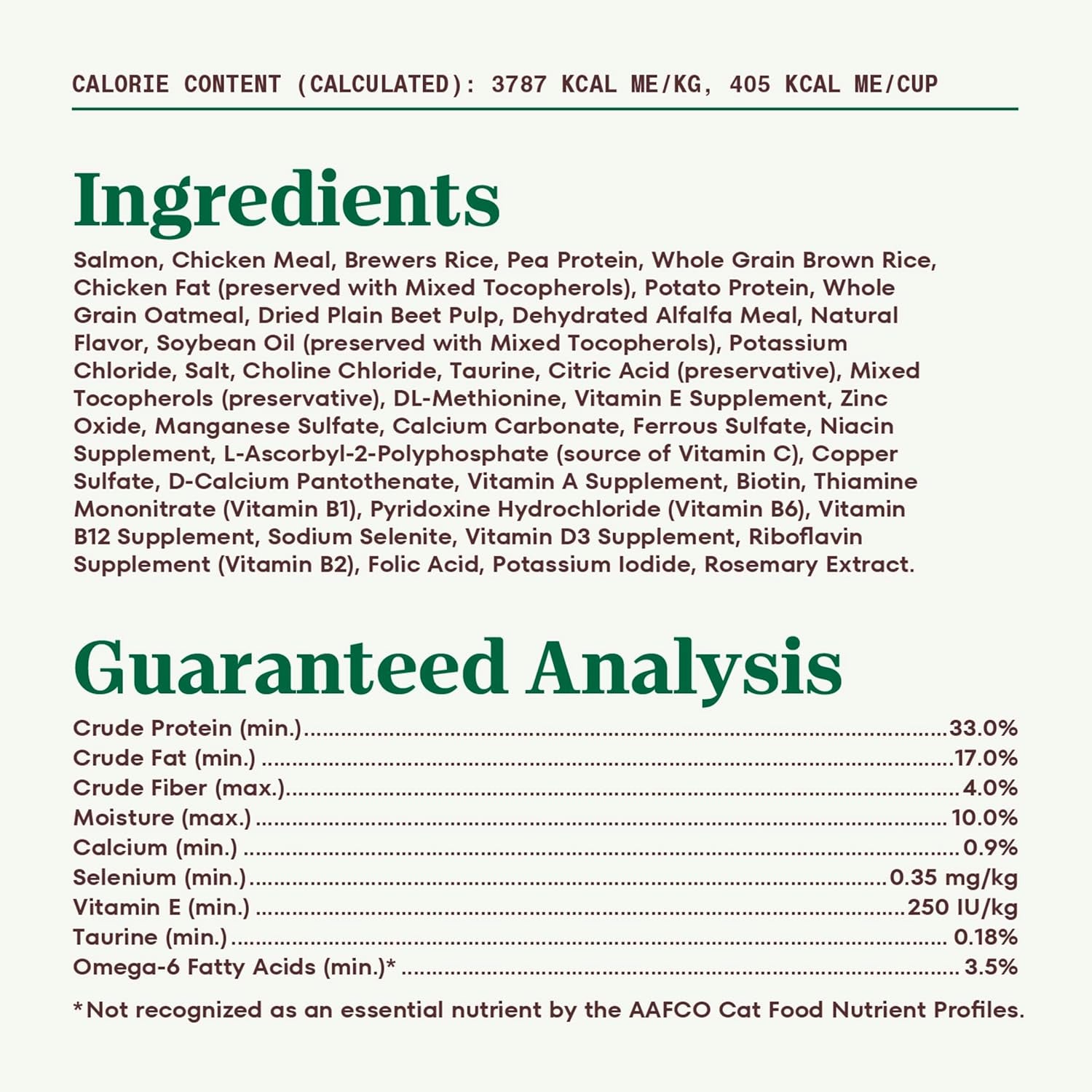 Wholesome Essentials Adult Dry Cat Food, Salmon & Brown Rice Recipe, 14 Lb. Bag