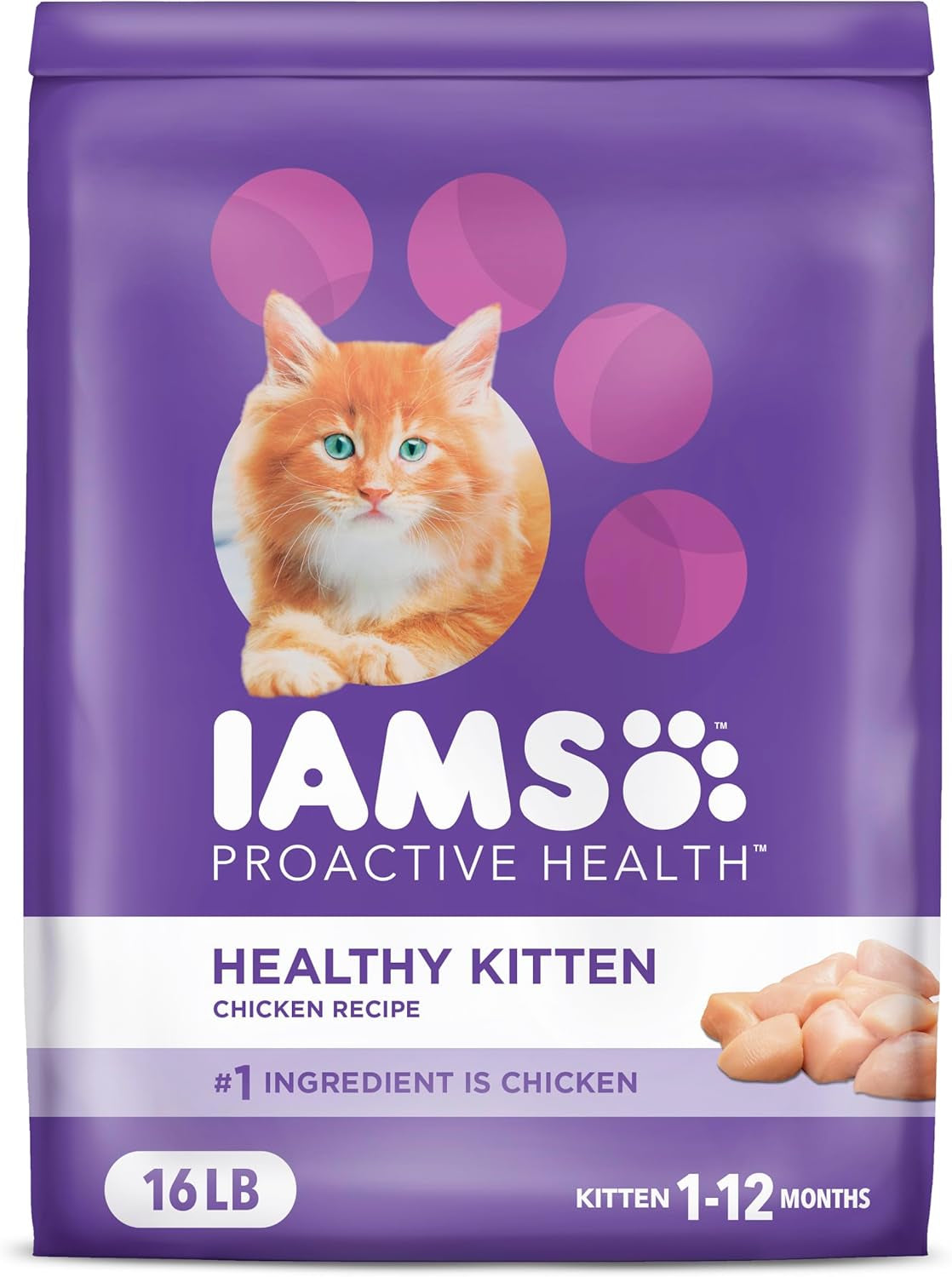 Proactive Health Healthy Kitten Dry Cat Food with Chicken, 16 Lb. Bag