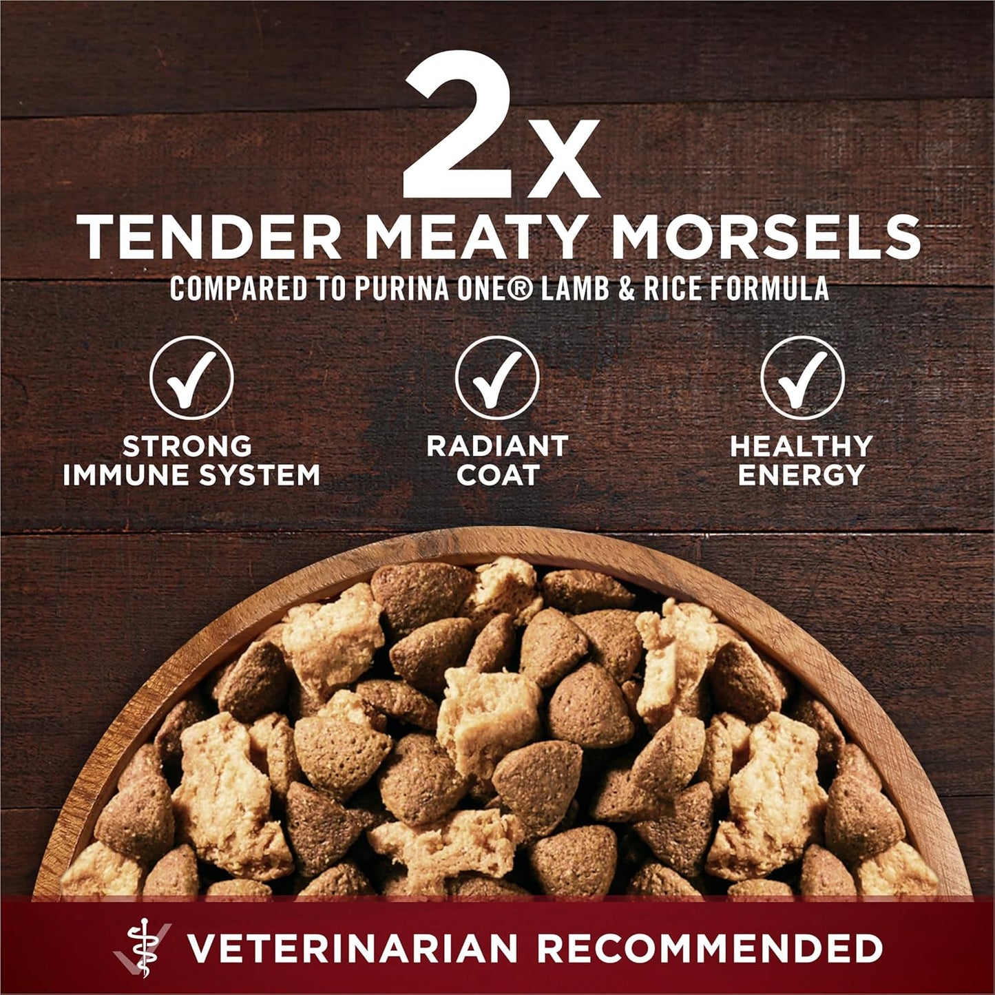 Natural High Protein Dry Dog Food Dry True Instinct with Real Beef and Salmon with Bone Broth and Added Vitamins, Minerals and Nutrients - 27.5 Lb. Bag