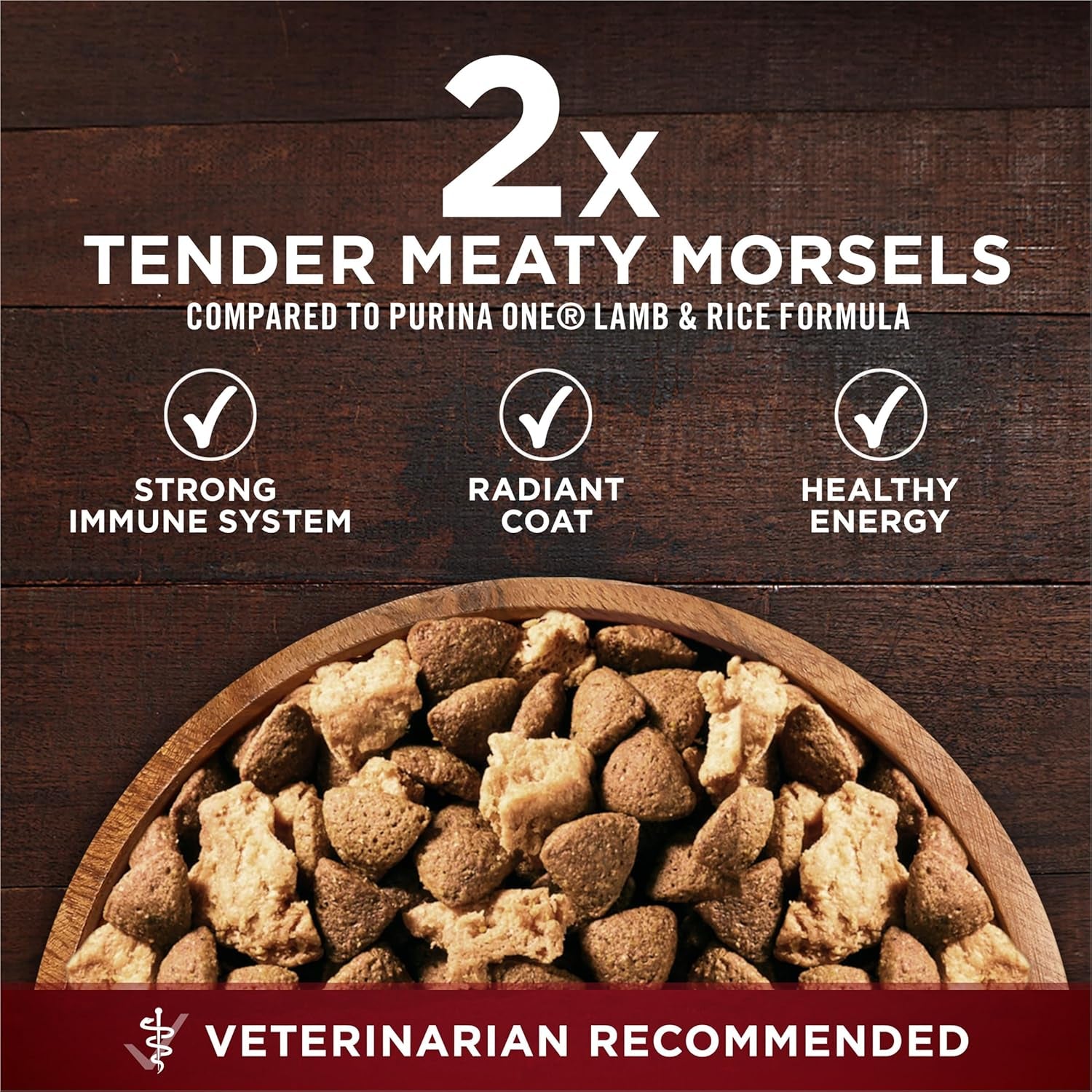 Natural High Protein Dry Dog Food Dry True Instinct with Real Beef and Salmon with Bone Broth and Added Vitamins, Minerals and Nutrients - 27.5 Lb. Bag