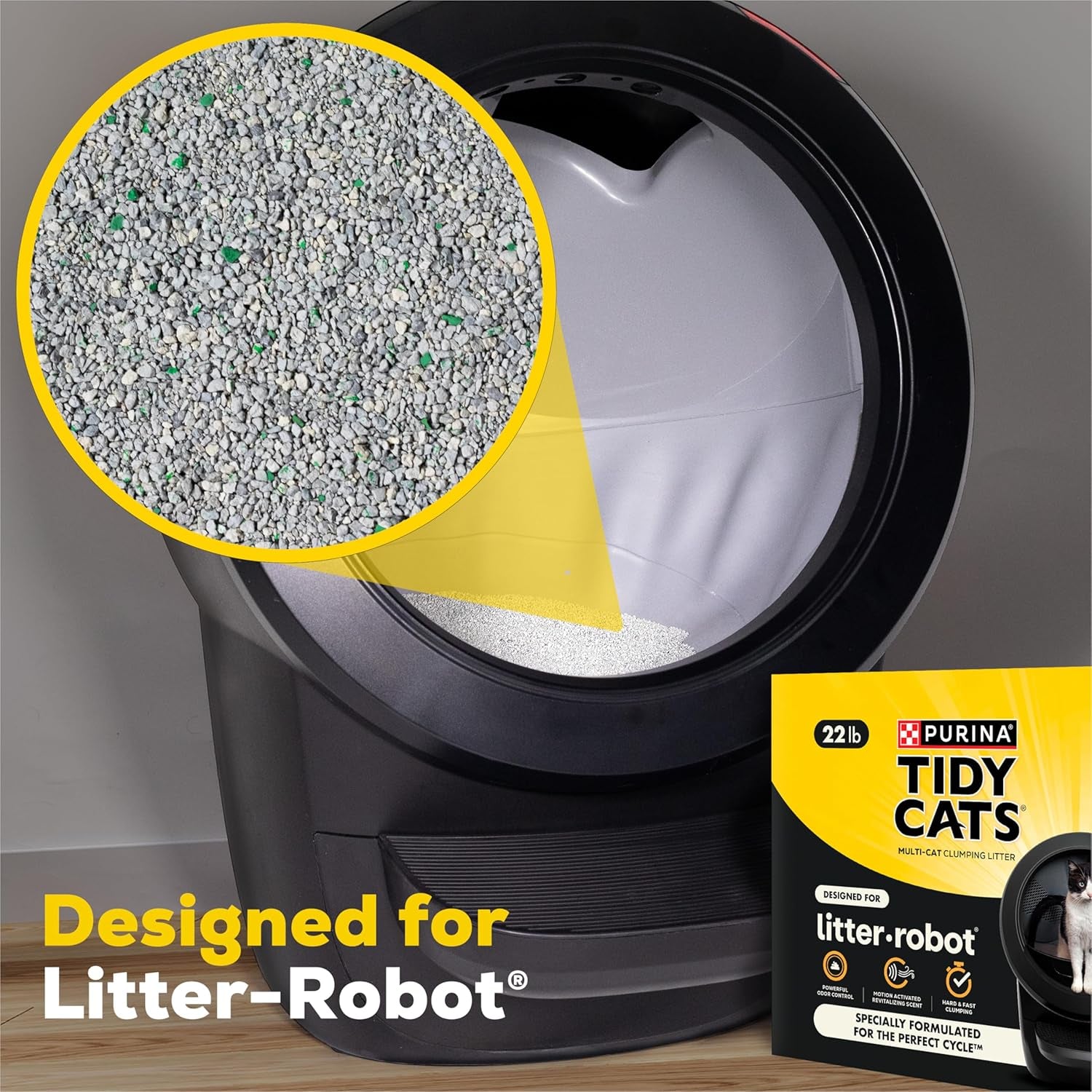 Purina  Cat Litter for Litter-Robot Clumping Cat Litter Odor Control Formula - 22 Lb. Box