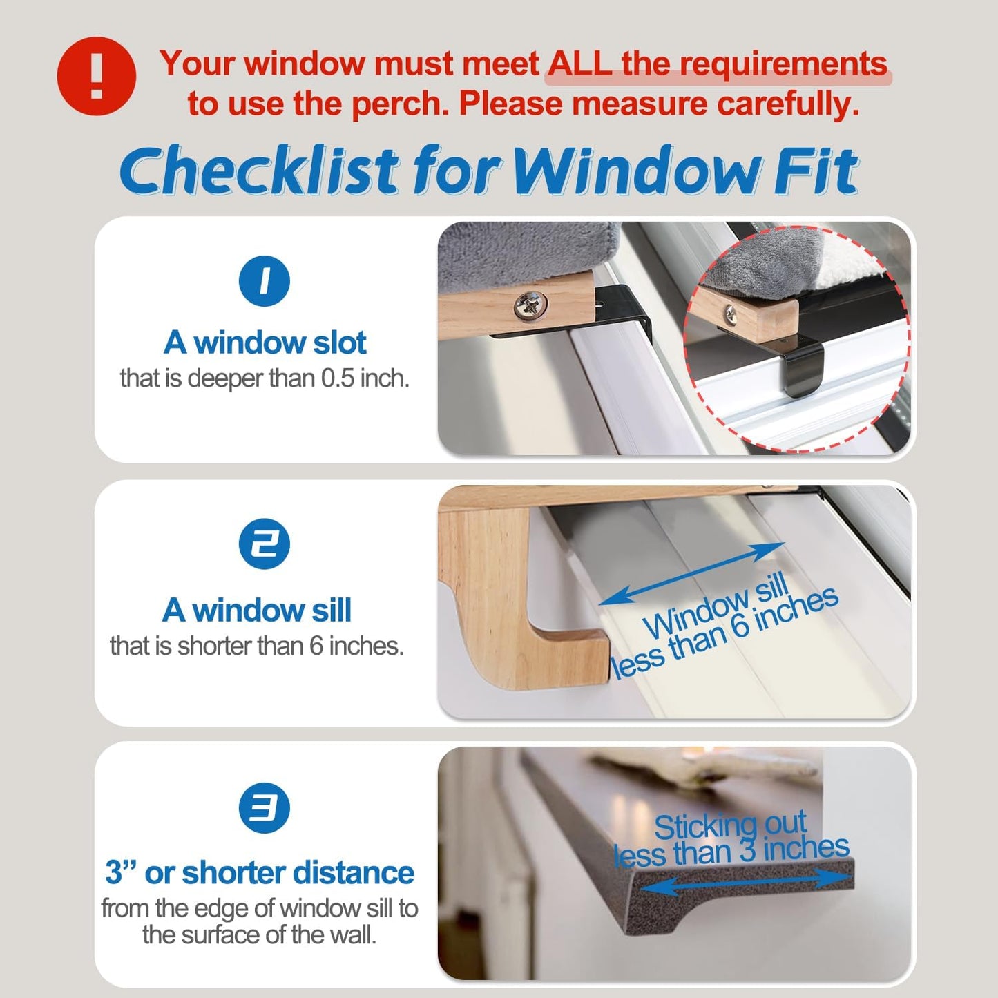 Cat Perch for Window Sill with Bolster - Orthopedic Hammock Design with Premium Hardwood & Robust Metal Frame - Cat Window Seat for Large Cats and Kittens - Natural Color Wood Brown Bed, 24''W